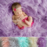 欧美新款儿童摄影道具 新生儿摄影背景长毛毯 满月百天婴儿拍照毯