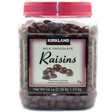 美国进口Kirkland  超值装葡萄干夹心巧克力豆1.53kg