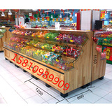 超市干果货架干果展架杂粮展示架糖果柜散货柜干果柜木制展架