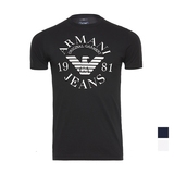 香港代购Armani Jeans/ 阿玛尼AJ新款字母 圆领修身短袖男T恤