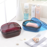 泰禾韩式塑料皂盒带盖沥水方形双层香皂盒创意肥皂盒浴室皂托皂架
