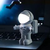创意节能LED键盘灯宇航员usb小夜灯带开关 电脑笔记本护眼灯