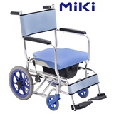 三贵轮椅 CS-2(MOCC-43)日本MIKI老人洗澡椅 带坐便器轻便折叠