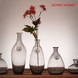 艾文的泡泡创意玻璃花瓶 艺术玻璃器皿 插花摆件饰品 手工吹制