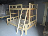 实木儿童高低床上下子母床上下铺1.2/1/1.5米带梯柜松木双层床