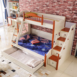 儿童实木高低床成人上下铺双层床子母床双层欧式三层床1.2 1.5米