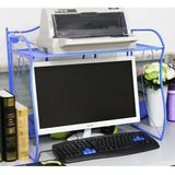 办公置物架桌上显示器收纳架整理多层电脑架铁艺打印机架子