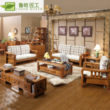 高档全实木沙发 橡木沙发 纯实橡木沙发客厅家具沙发组合新款