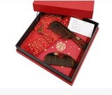 谭木匠正品 礼盒百年好合五创意结婚礼物中式复古风红色结婚梳子