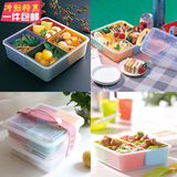 日本进口inomata 食品级日式饭盒便当盒 学生儿童餐盒 水果保鲜盒
