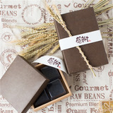 巧克力素盒．4粒、6粒装50克月饼盒伴手礼盒马卡龙盒饼干盒阿胶糕
