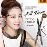 韩国彩妆代购clio珂莱欧纹身眉笔防水不晕染自动眉笔正品2件包邮