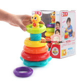 汇乐897彩虹叠叠鸭婴儿套圈叠叠乐益智早教音乐电动玩具6个月