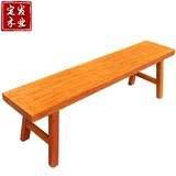 定发木业 实木长条凳 条椅 根雕大板配套凳子红木家具餐椅茶桌椅