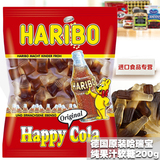 2包包邮 德国进口Haribo哈瑞宝金熊可乐味软糖200g儿童大爱橡皮糖