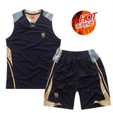 升级版新面料CBA篮球服男队服套装篮球衣透气比赛训练服定制印字