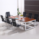 简易钢木折叠员工培训桌会议桌办公桌椅长桌形电脑桌快餐桌Y3X