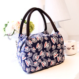 2015新款手提包包女学生饭盒袋便当包带饭包午餐包袋子帆布小包包