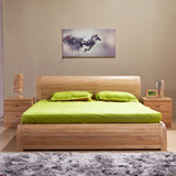 简约现代实木床1.8 1.5 双人床松木床特价儿童家具小户型床送货