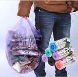 彩色背心式家用垃圾袋 加厚大号手提式点断式垃圾收纳袋
