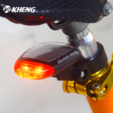 太阳能充电自行车灯车尾灯夜骑山地车警示灯单车装饰灯后灯闪烁灯
