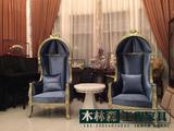 新古典公主椅 欧式鸟笼椅 会所 装饰椅形象椅 皇后椅 高背椅 现货