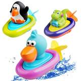 sassy 拉绳喷水鸭子儿童洗澡戏水宝宝玩具沙滩玩具组合模型套装喆