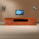 新款 红木电视柜 缅甸花梨电视柜 实木雕花四门地柜储物柜 视听柜