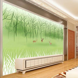 田园墙纸大型壁画 卧室客厅沙发电视背景墙壁纸 草原自然风景墙纸