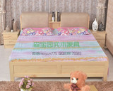 纯实木床1.8米现代家具 皮质软包靠背松木床双人床儿童床婚床书架
