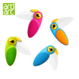 台湾Artiart正品 创意小鸟刀 折叠陶瓷刀水果刀削皮刀 便携小刀具