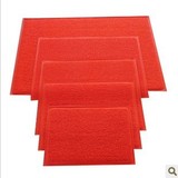 无字喜庆地毯红色进门地垫入户蹭土门厅泡沫防滑垫塑料PVC脚垫子