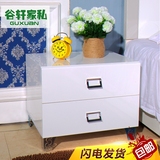 特价白色烤漆床头柜简约现代卧室床边柜欧式简易收纳小储物抽屉柜