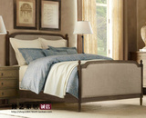 厂家直销 美式法式复古怀旧家具 双人大床 全实木婚床 卧室布艺床