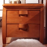 中式床头柜子橡木实木床头柜 木家具