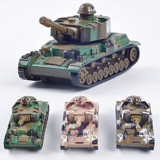 合金主战坦克模型 儿童玩具车礼物 声光回力军事仿真小坦克