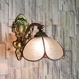 壁灯蒂凡尼美式简欧壁灯欧式圆形壁灯走廊壁灯铁艺单头壁灯具