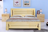 特价包邮成人床实木床1.2米1.35m单人床1.8米双人床松木床硬板床