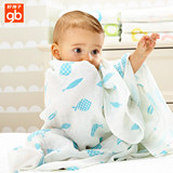 好孩子婴儿抱被新生儿包被夏儿童毛巾被婴儿纱布浴巾宝宝纯棉抱毯