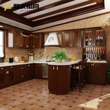 整体橱柜欧式厨房装修厨柜实木定制定做全屋定制厨柜组合现代美式