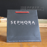 SEPHORA/丝芙兰 专柜购物袋 香水专柜礼品袋子 手提袋   黑色小号