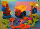 包邮特大号沙漏玩具 儿童沙滩玩具玩决明子沙子 双轮水车铲子批发