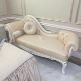 贵妃椅欧式卧室躺椅真皮布艺实木沙发床美人榻美式简约新古典