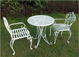 欧式铁艺桌椅套件三件套户外庭院阳台白色浪漫桌椅新款特价