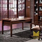 中式实木书桌写字台简约现代中式家用电脑桌办公桌组合书台特价