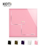 KOTI电灯手机无线wifi远程智能触摸遥控开关 单路 钢化玻璃面板
