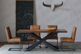 loft铁艺餐桌 实木长方形办公桌电脑桌 咖啡桌长桌 工作台会议桌