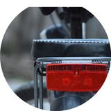 自行车单车山地车电动车警示灯后尾架货架尾灯配件尾灯装备反光片