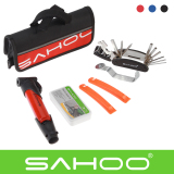 修理包补胎山地车单车工具组合套SAHOO自行车工具装骑行装备配件