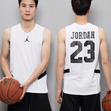 jordan乔丹篮球背心运动训练无袖T恤 速干透气aj球衣23号男615093